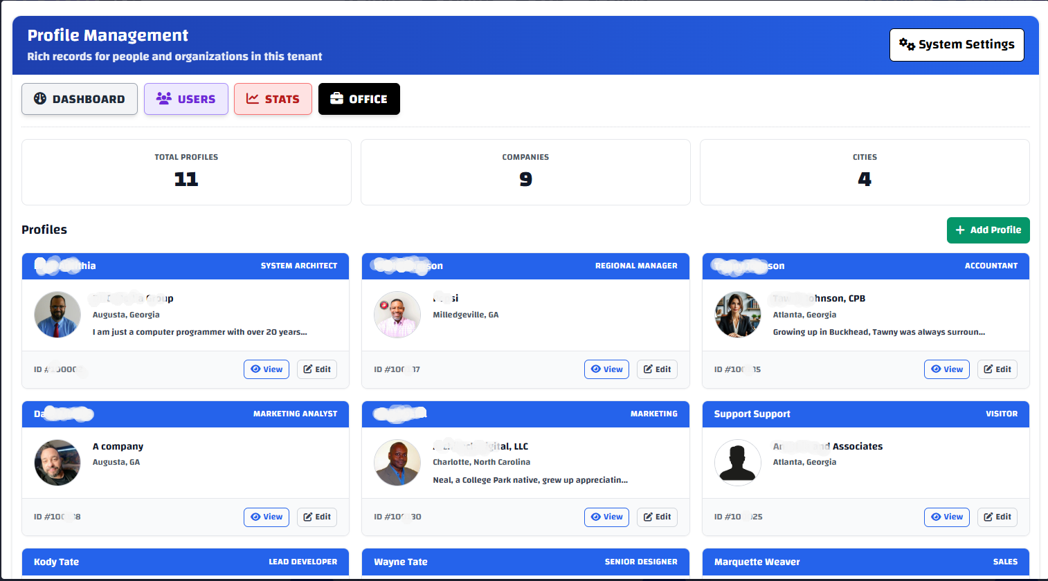 Profile Management
